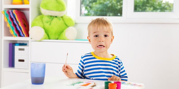 Child struggling with reading
